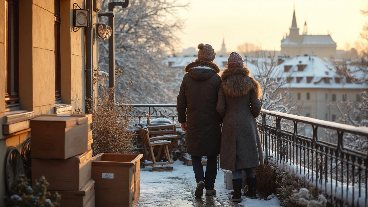 Balkon im Winter: Was darf draußen lagern? Liste, Temperaturen, Regeln