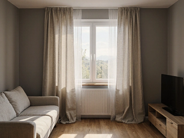 Vorhänge und Gardinen im Wohnzimmer: Das richtige Material, die passende Farbe und den passenden Stil wählen