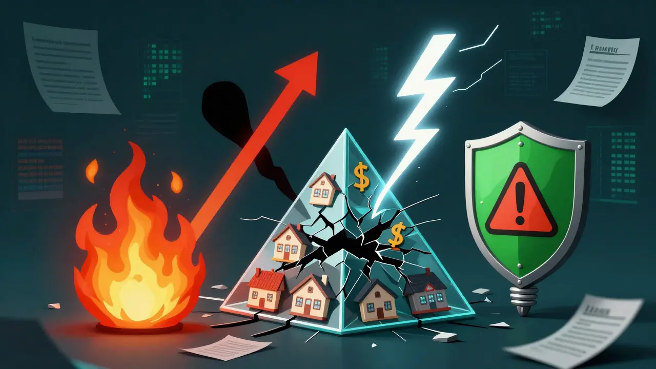 Fragile property portfolio cracking under four financial and regulatory pressures