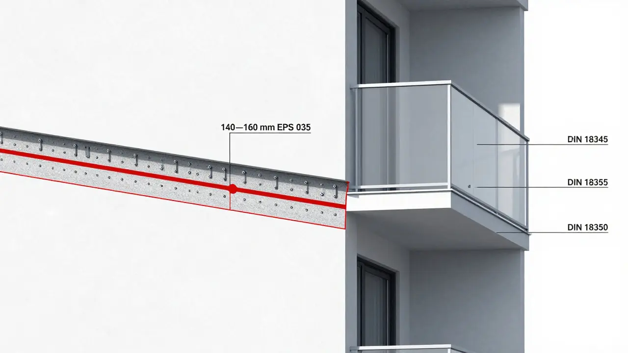 Schnitt durch eine fachgerecht gedämmte Fassade mit Ankerdichte und Wärmebrücken-Vermeidung.