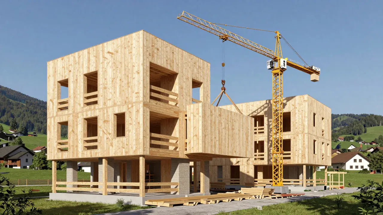 Holzbau im Wohnungsbau: Nachhaltigkeit, Brandschutz und moderne Bauweisen