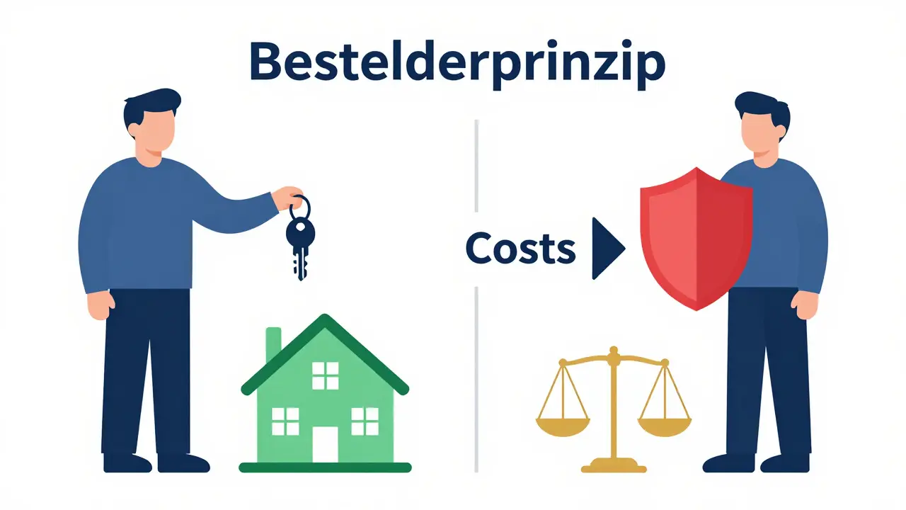 Grafik zum Bestellerprinzip bei Immobilienkäufen