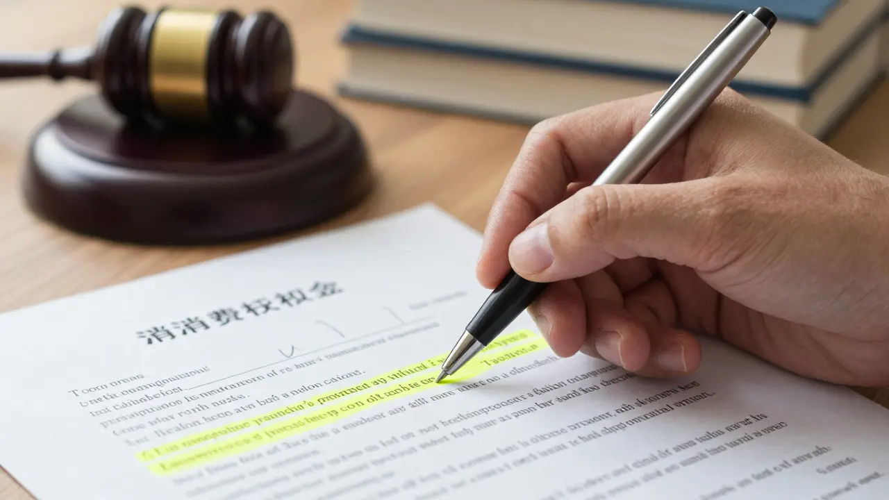 Hand prüft Vertrag auf versteckte Kosten vor Unterschrift