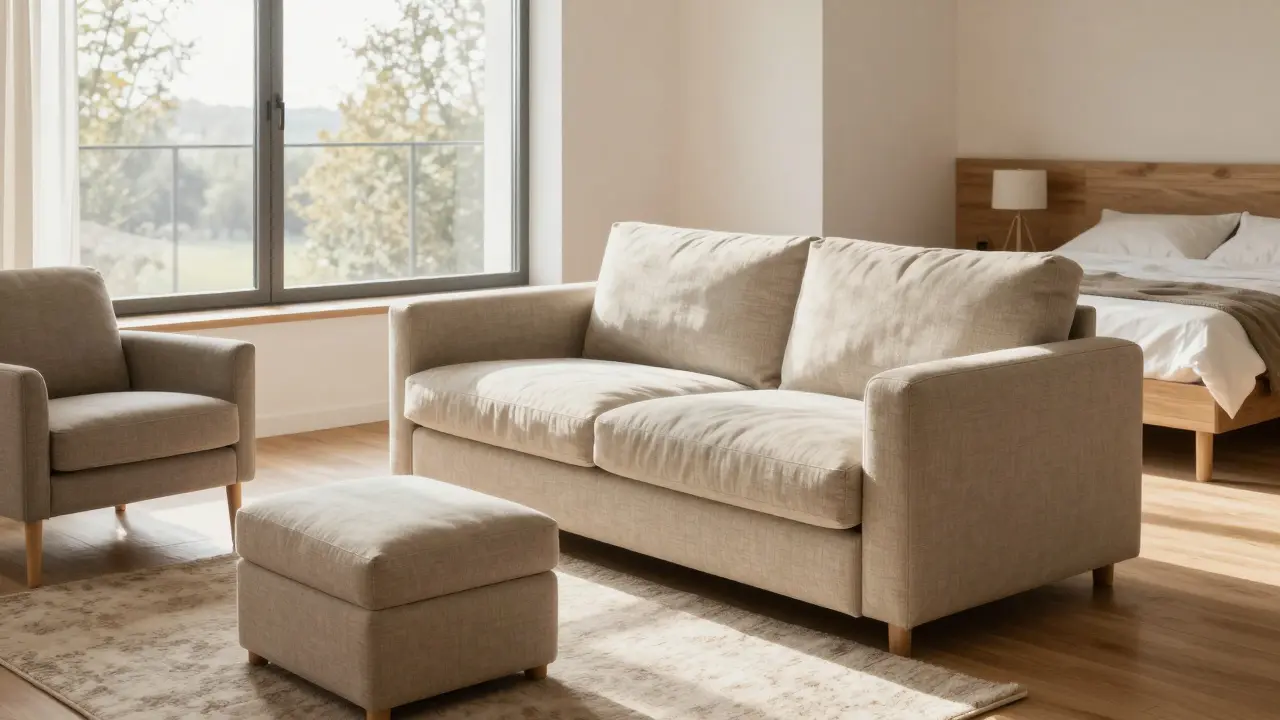 Wohnzimmer für Gäste optimieren: Zusätzliche Sitzplätze und flexible Möbel