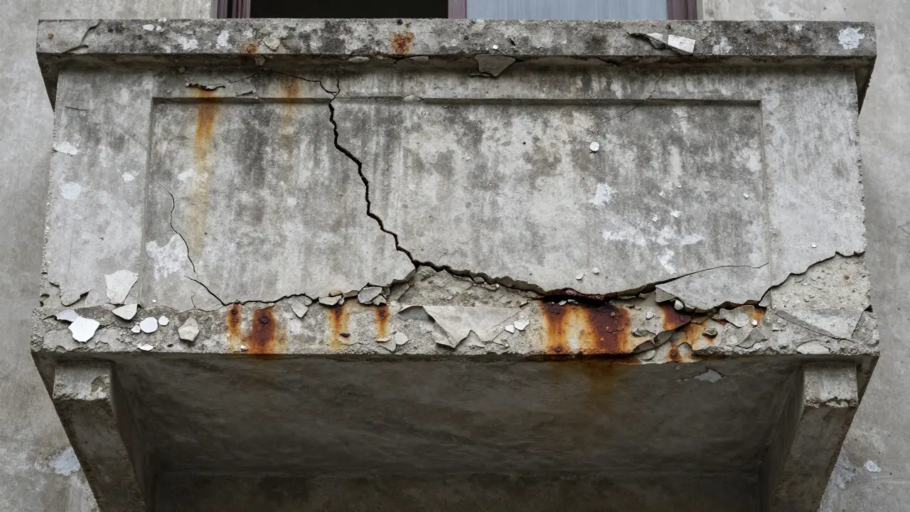 Balkonsanierung: Betonschäden an der Fassade richtig beheben