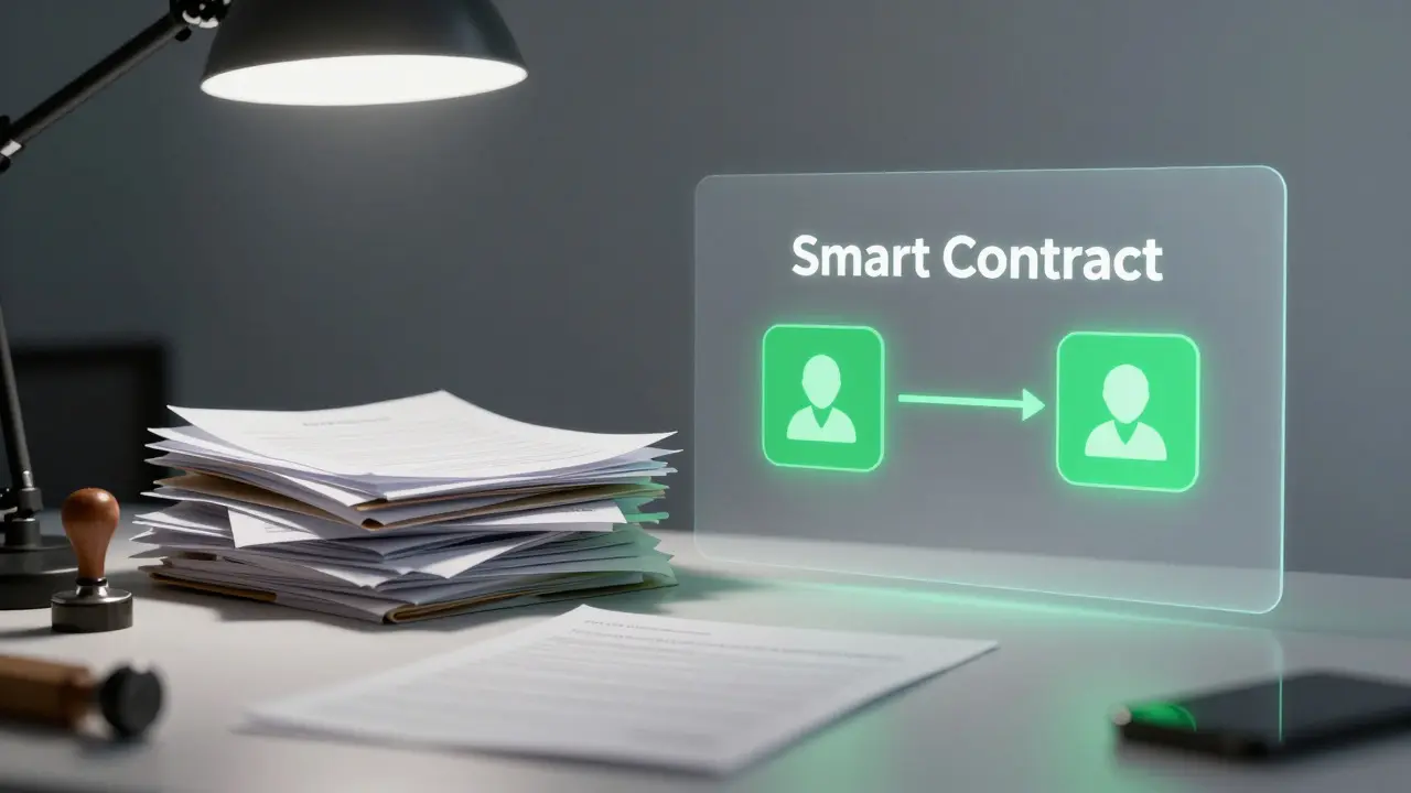Vergleich: Papierdokumente vs. digitale Smart Contracts