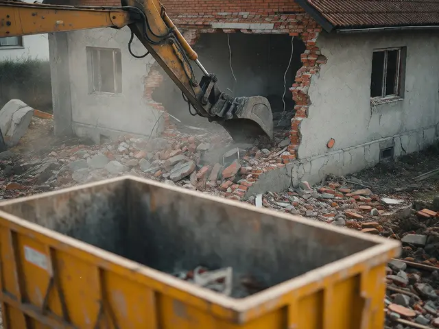Abbruchkosten kalkulieren: Container, Entsorgung & Schadstoffe