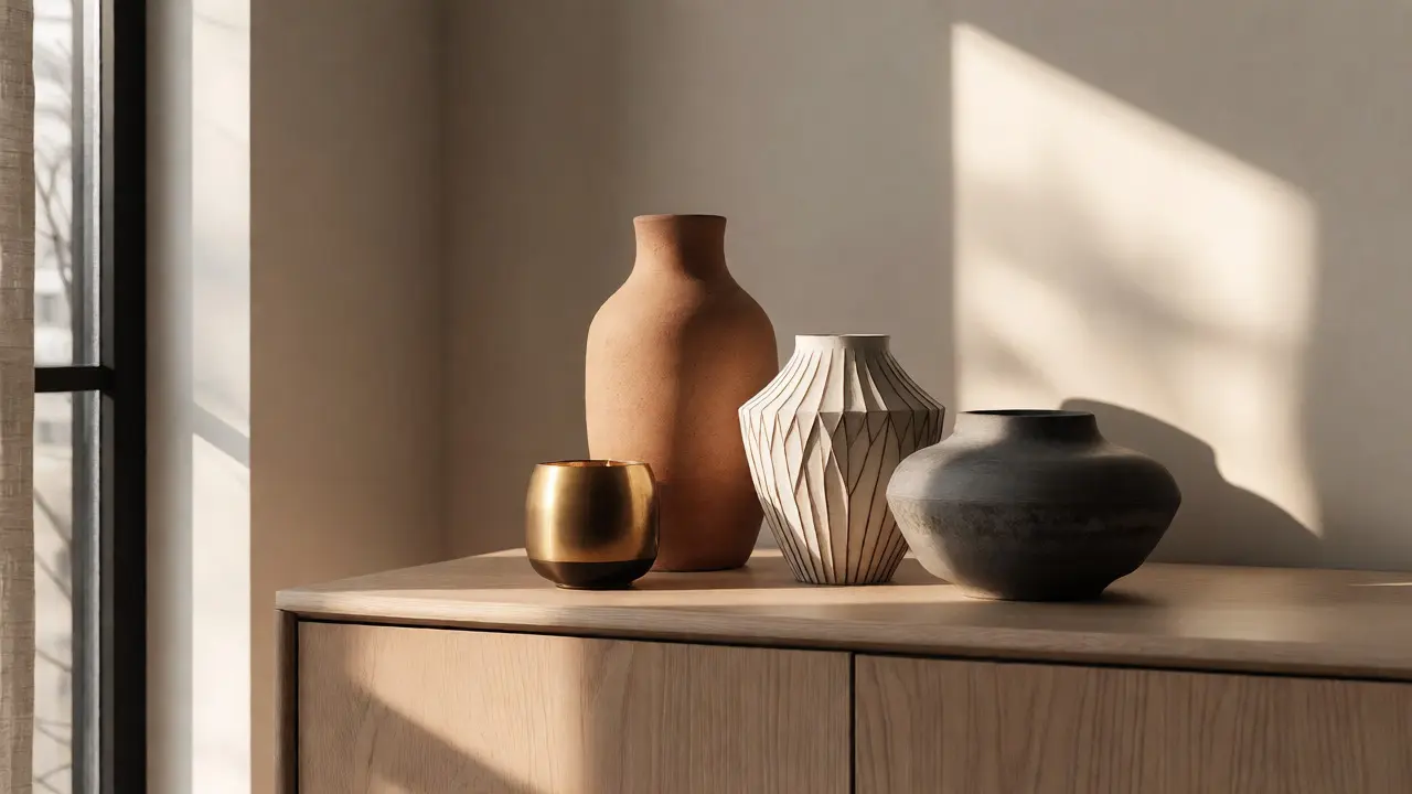 Wohnzimmer Deko kombinieren: So stylen Sie Vasen, Kissen und Accessoires
